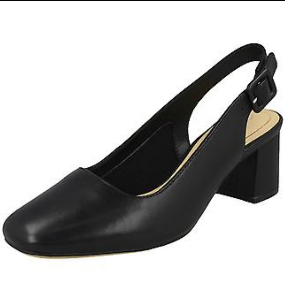 Ladies Clarks Slingback Low Heels Size 7m